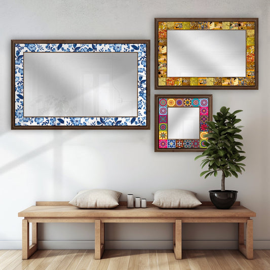 How to Create a Rustic Interior with Wooden Framed Mirrors