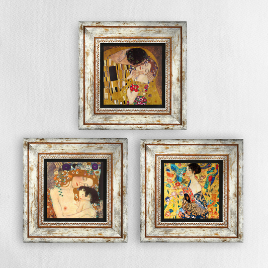Gustav Klimt Vintage Trio