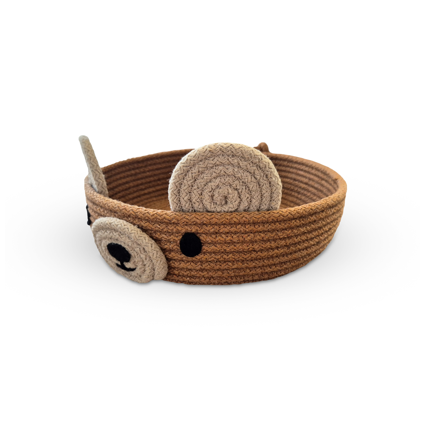 Teddy Brown Cotton Rope Basket