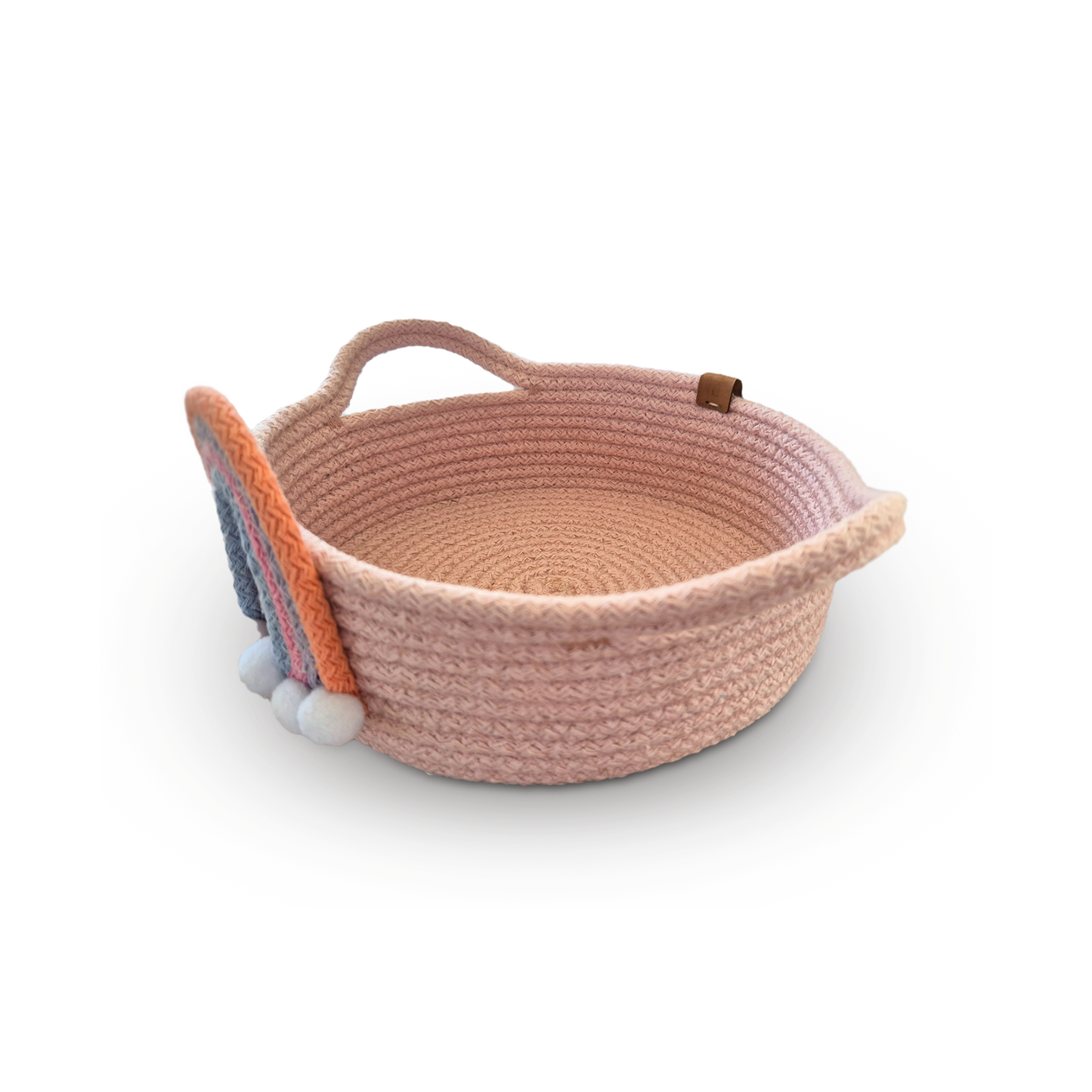 Rainbow Pink Cotton Rope Basket