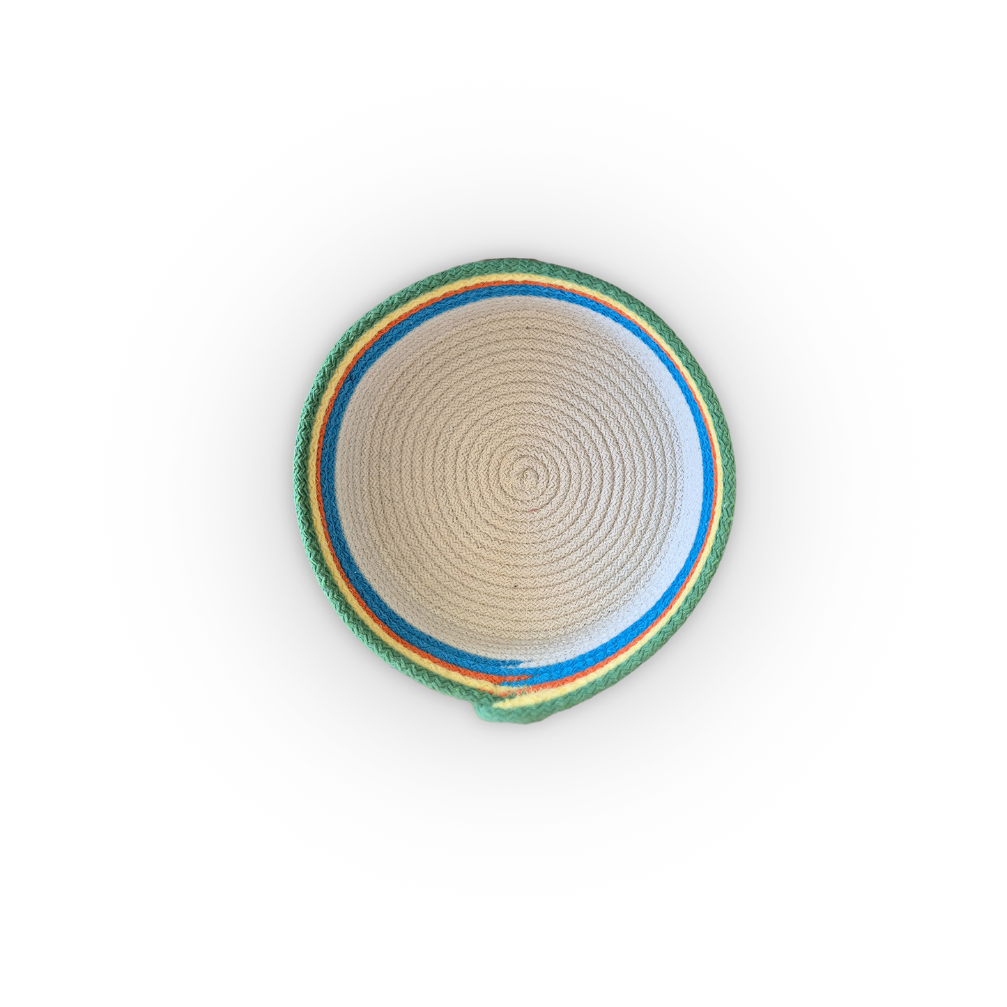 Green Bow Cotton Rope Basket