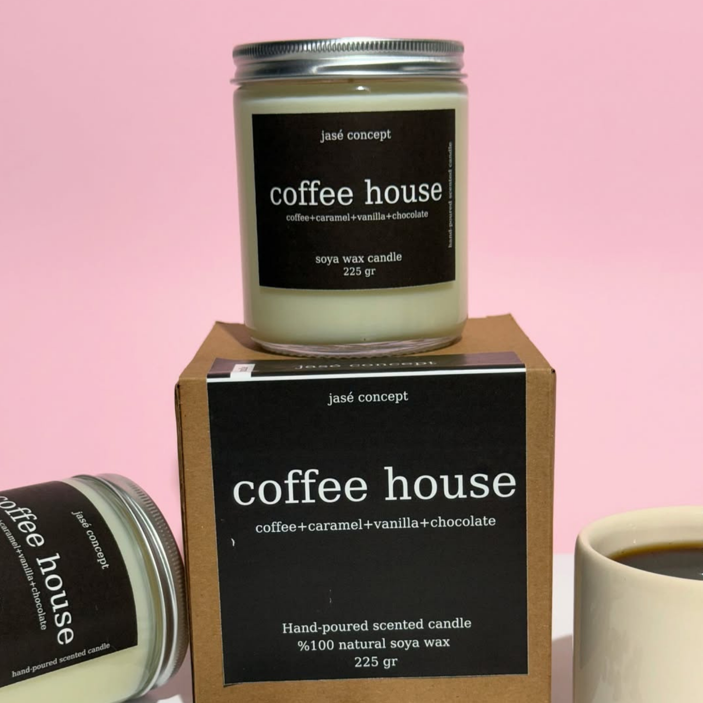Coffee House Soy Wax Candle - Coffee, Caramel & Chocolate