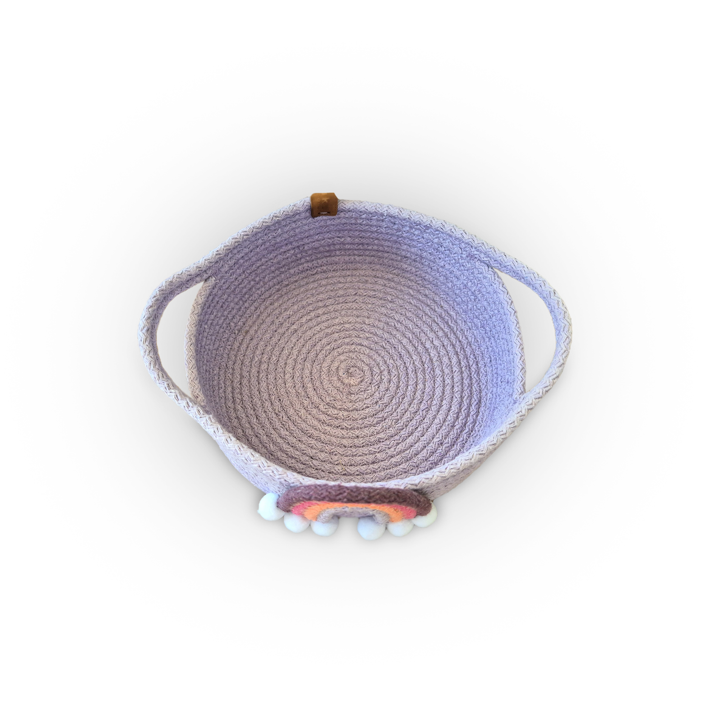 Rainbow Purple Cotton Rope Basket