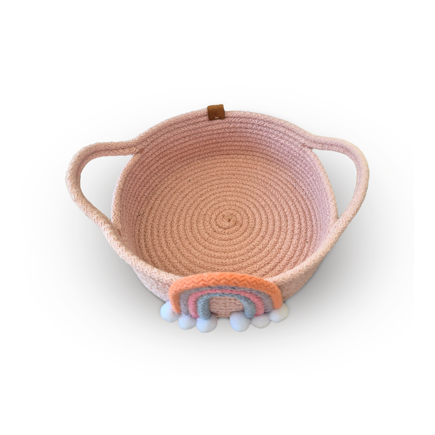 Rainbow Pink Cotton Rope Basket