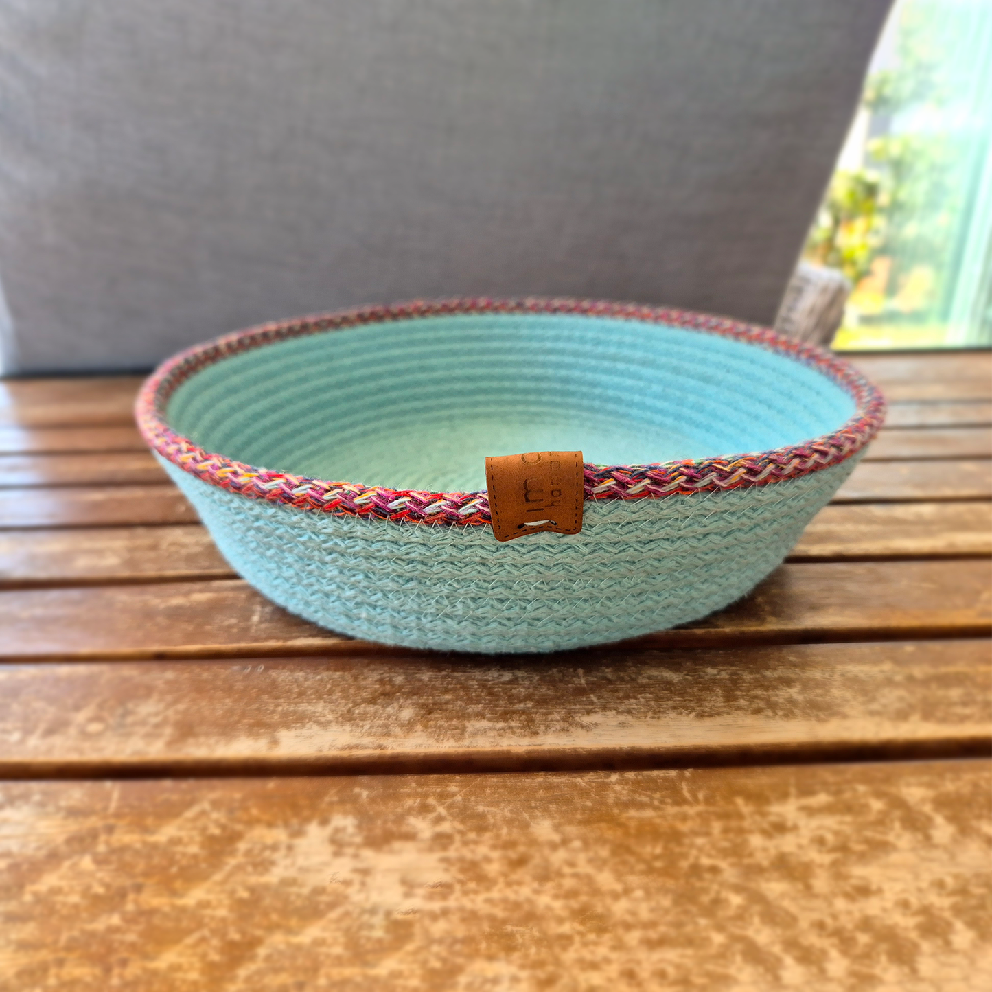 Mint Pink Cotton Rope Basket
