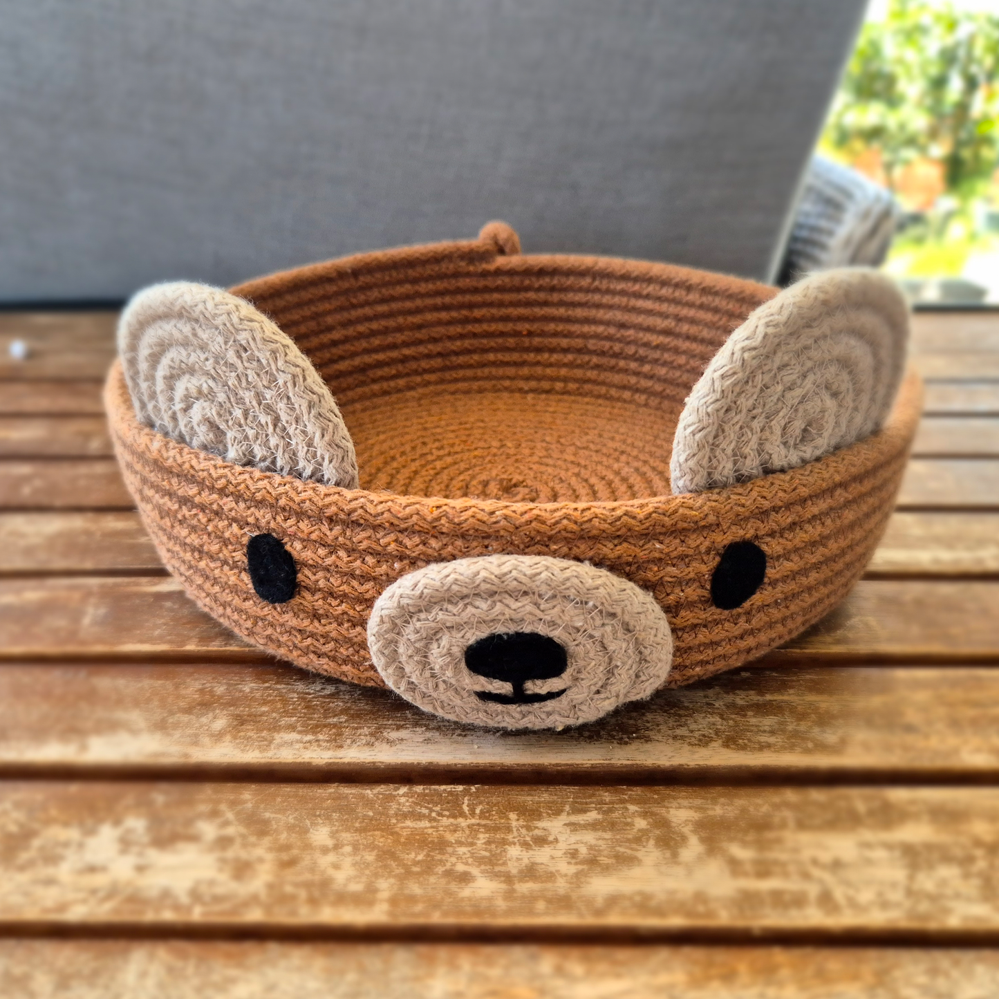 Teddy Brown Cotton Rope Basket
