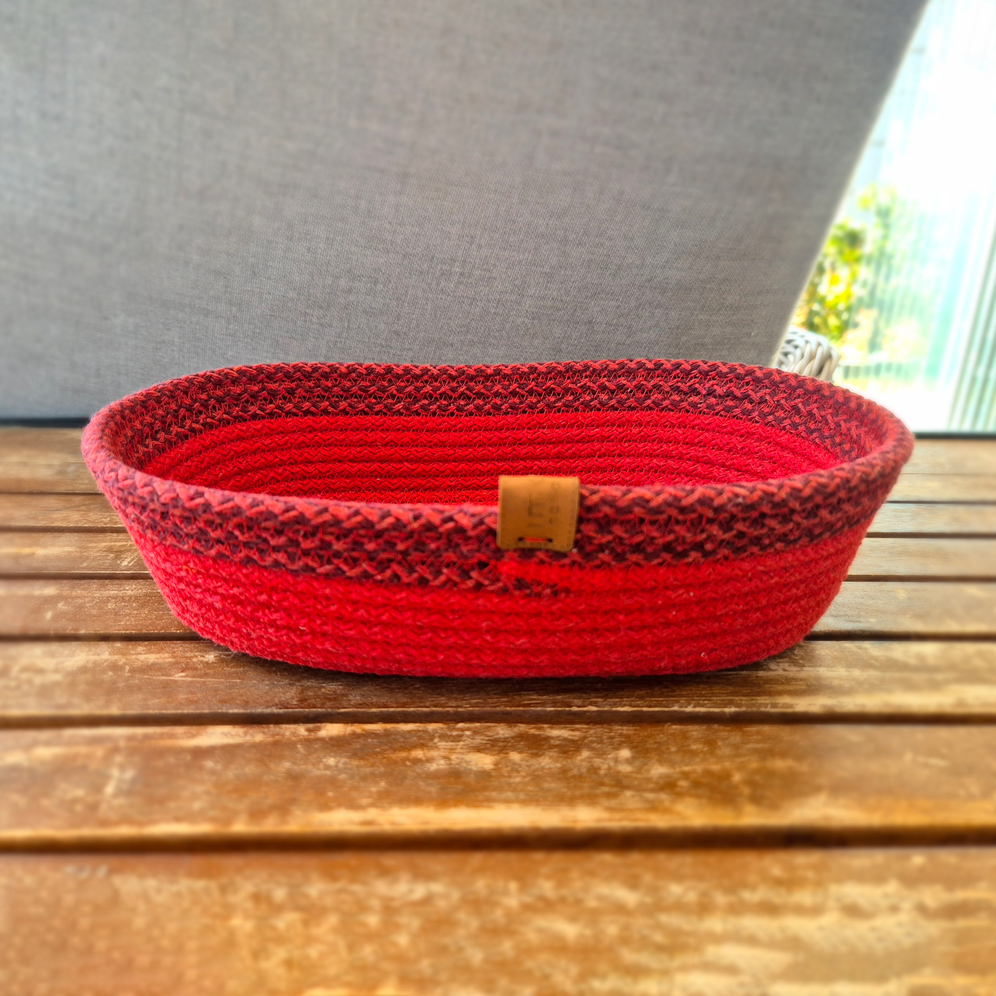 Red Boat Cotton Rope Basket