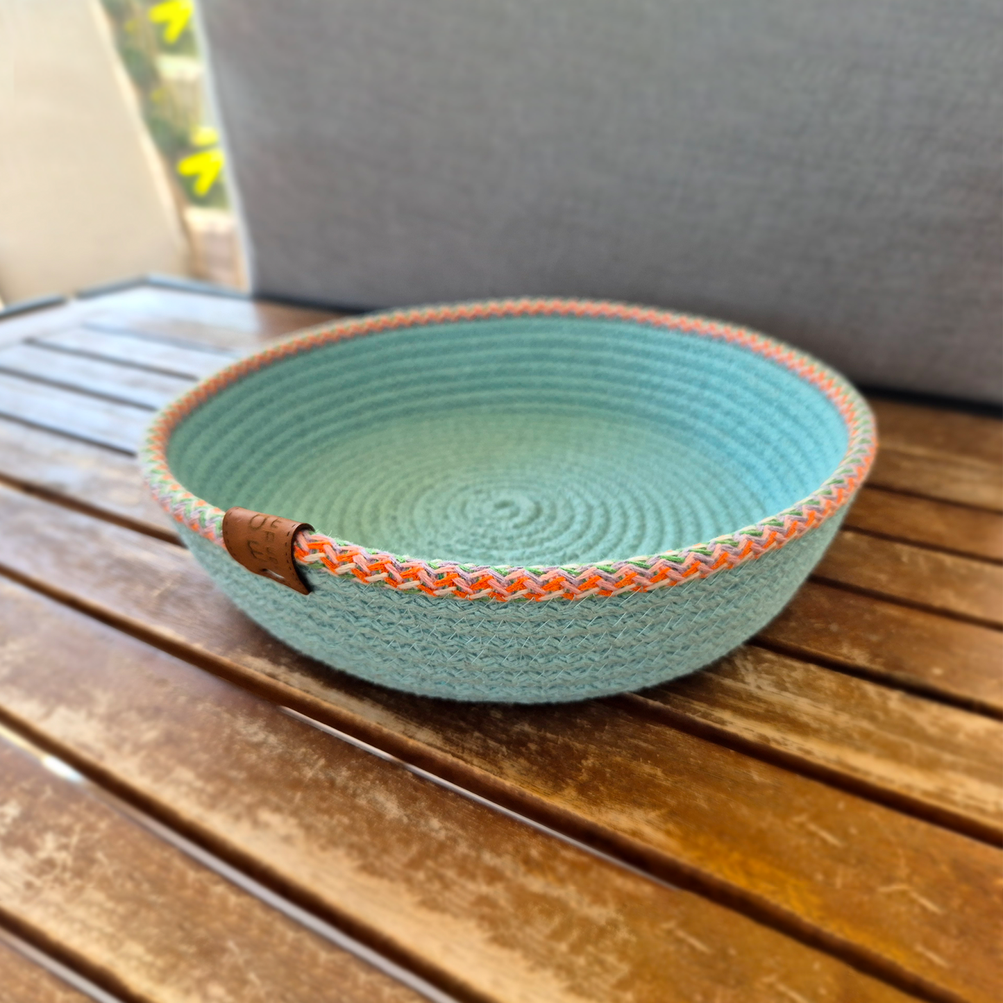 Mint Colorful Cotton Rope Basket