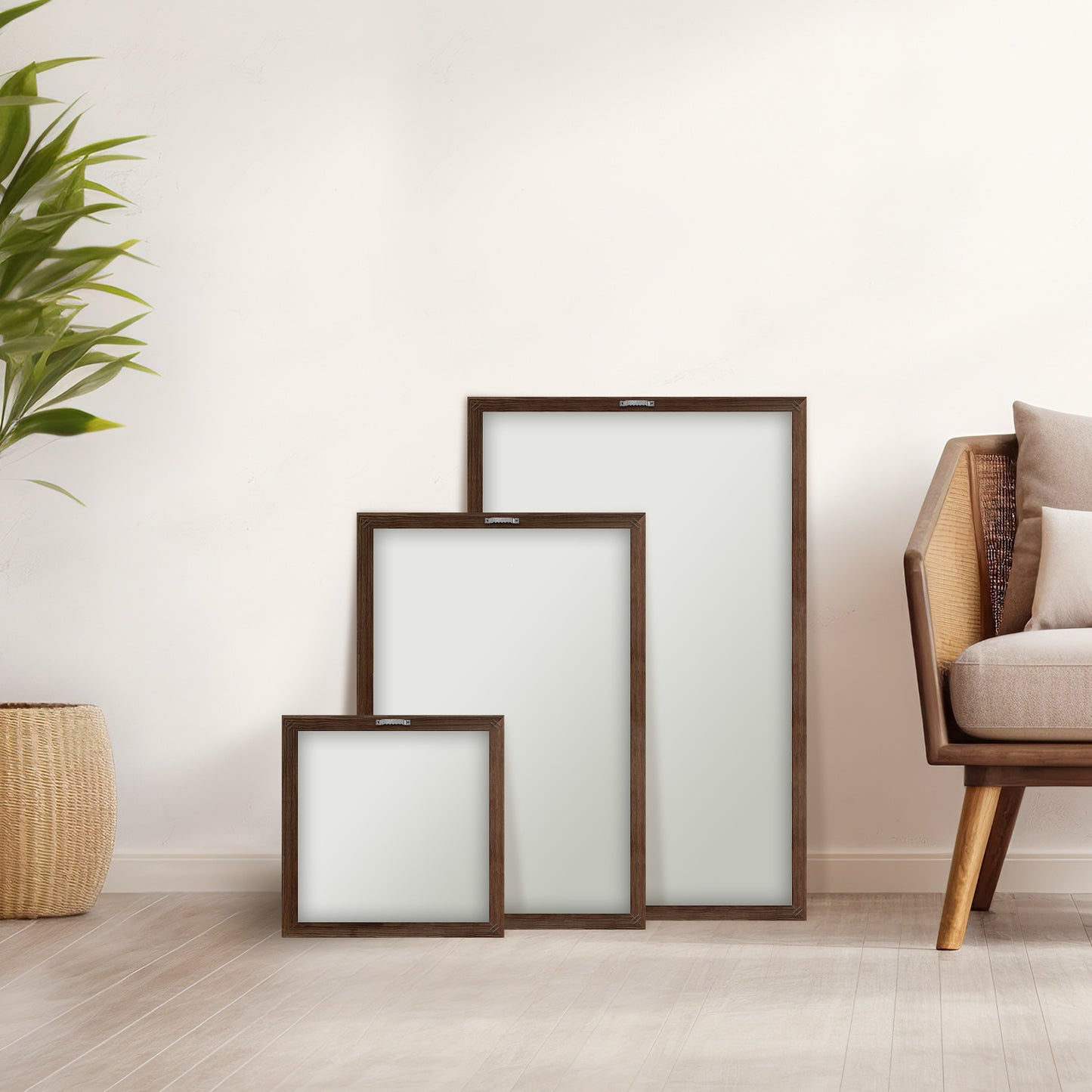 Colorful Tiles Square Mirror frame back side | Artistry Home