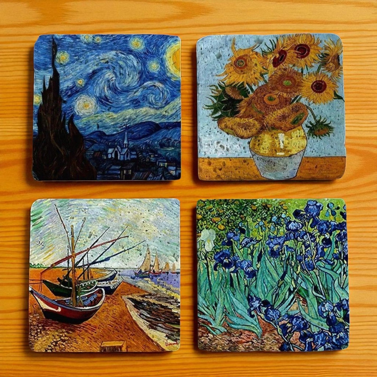 Set of 4 Van Gogh Masterpiece Coaster