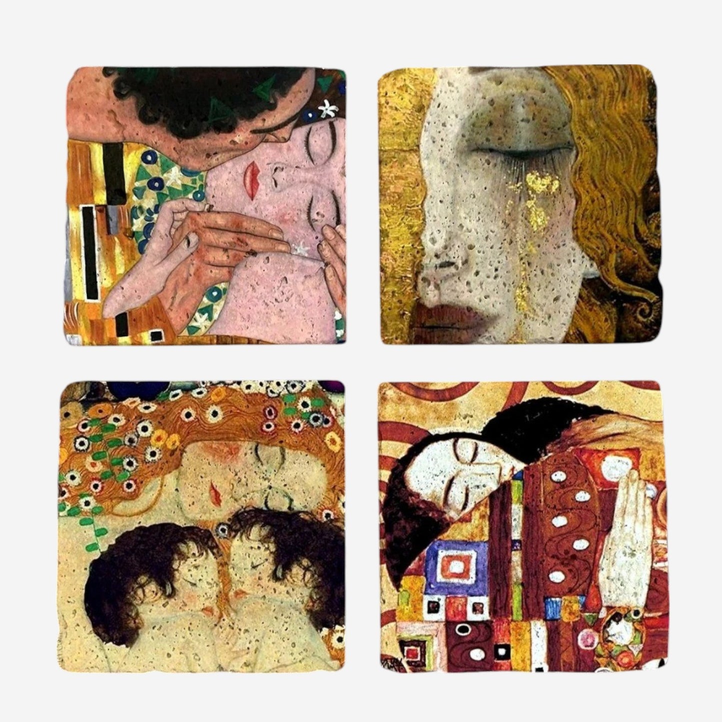 Set of 4 Gustav Klimt Coaster