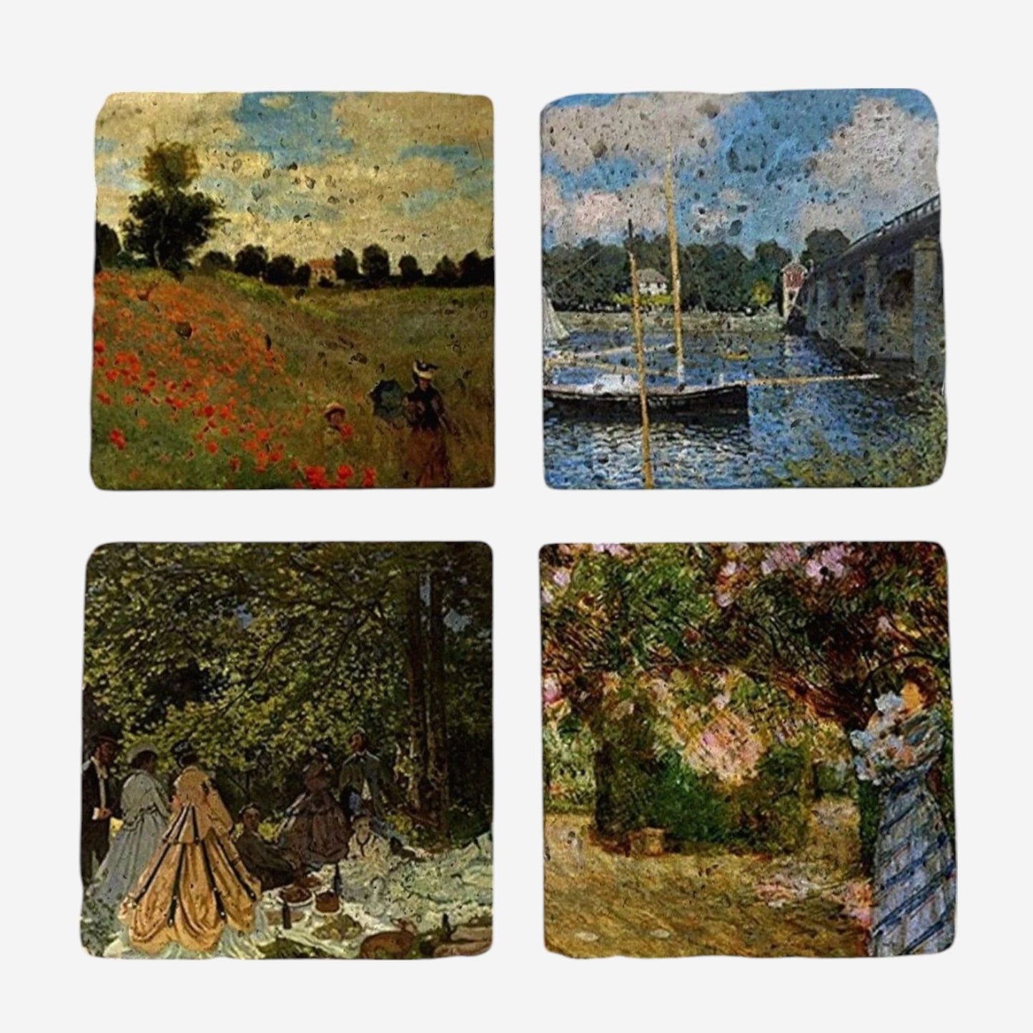 Set of 4 Monet Garden Coaster