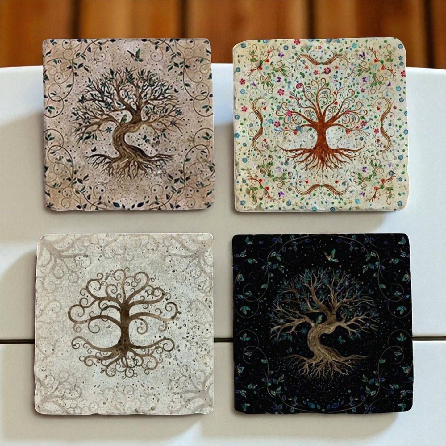 Set of 4 Sacred Roots Coaster