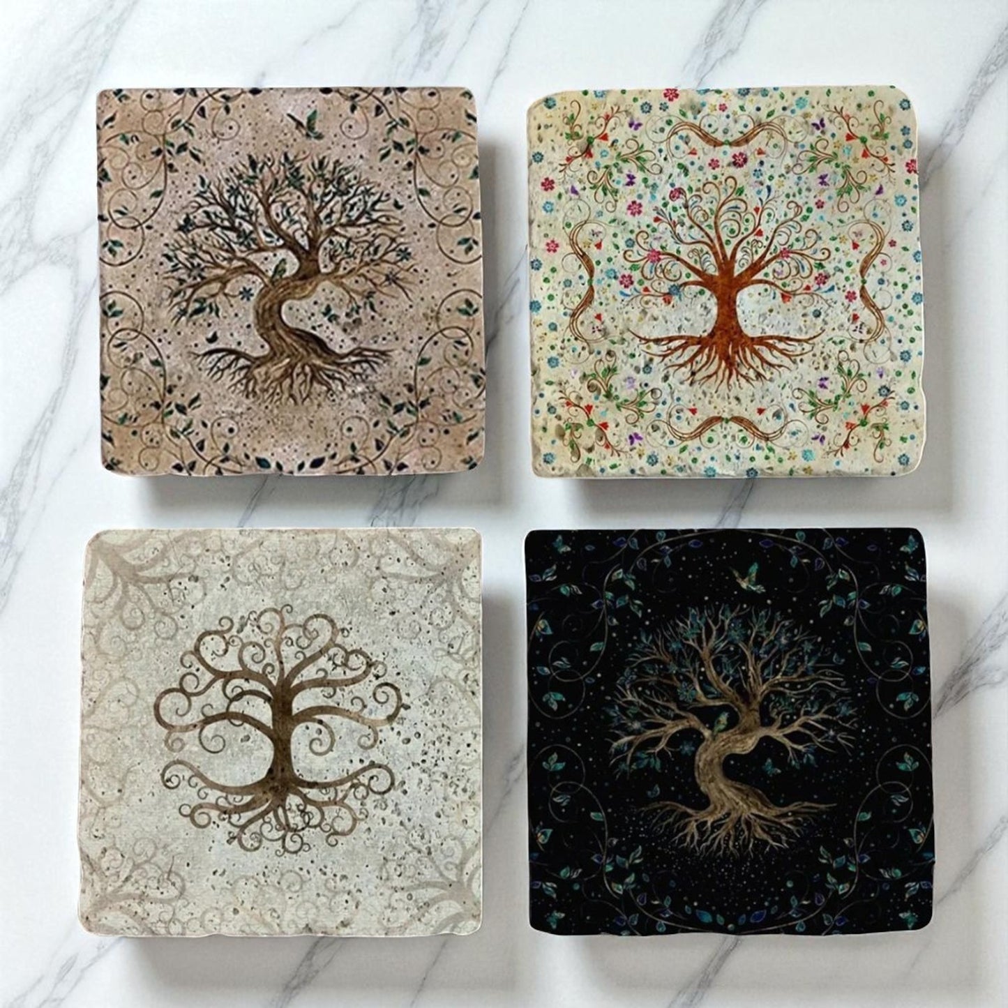 Set of 4 Sacred Roots Coaster