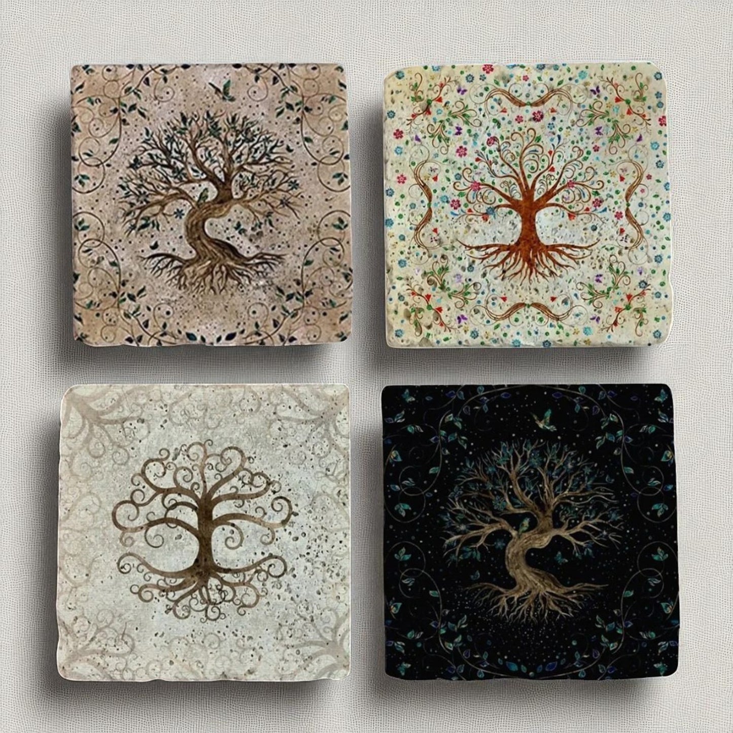 Set of 4 Sacred Roots Coaster