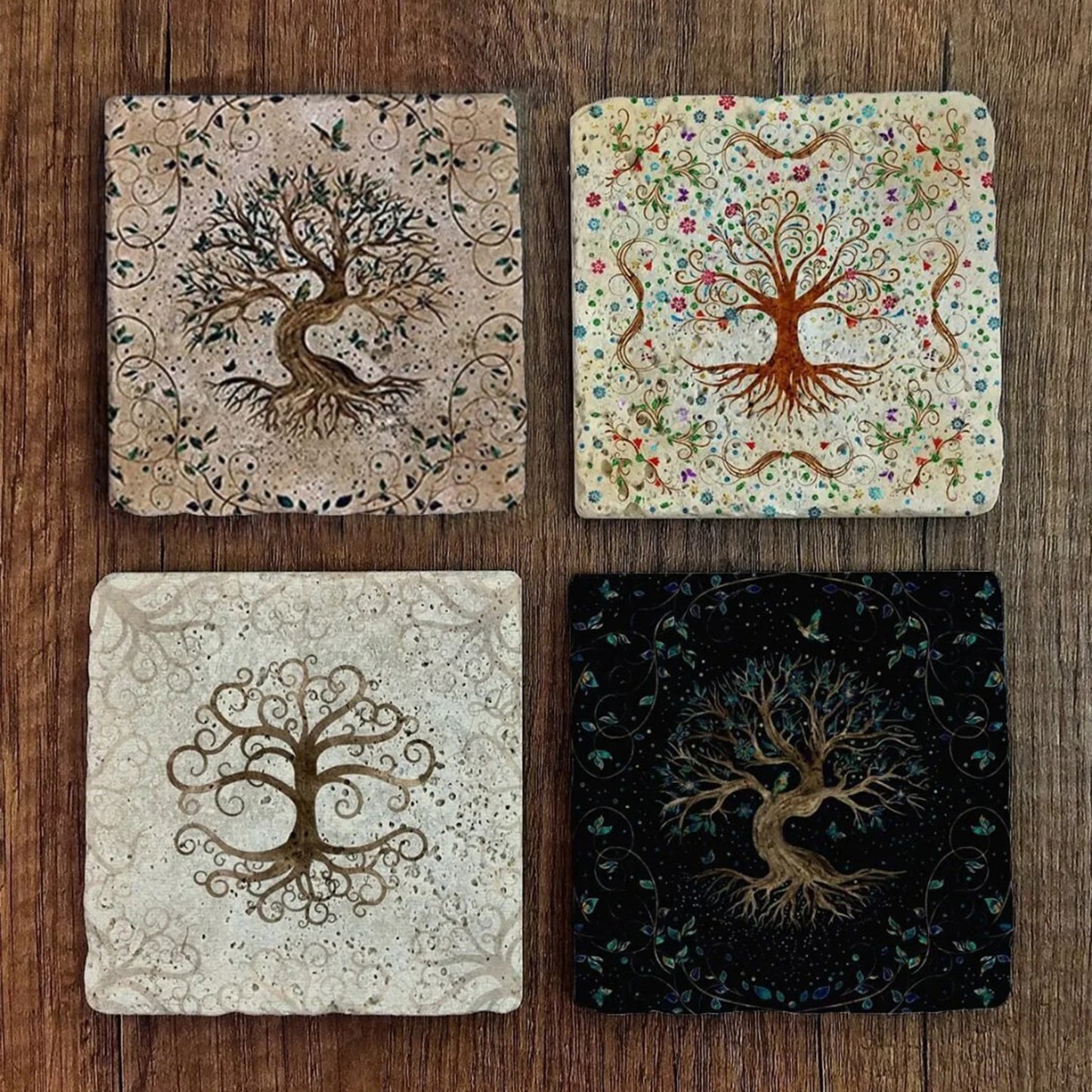 Set of 4 Sacred Roots Coaster