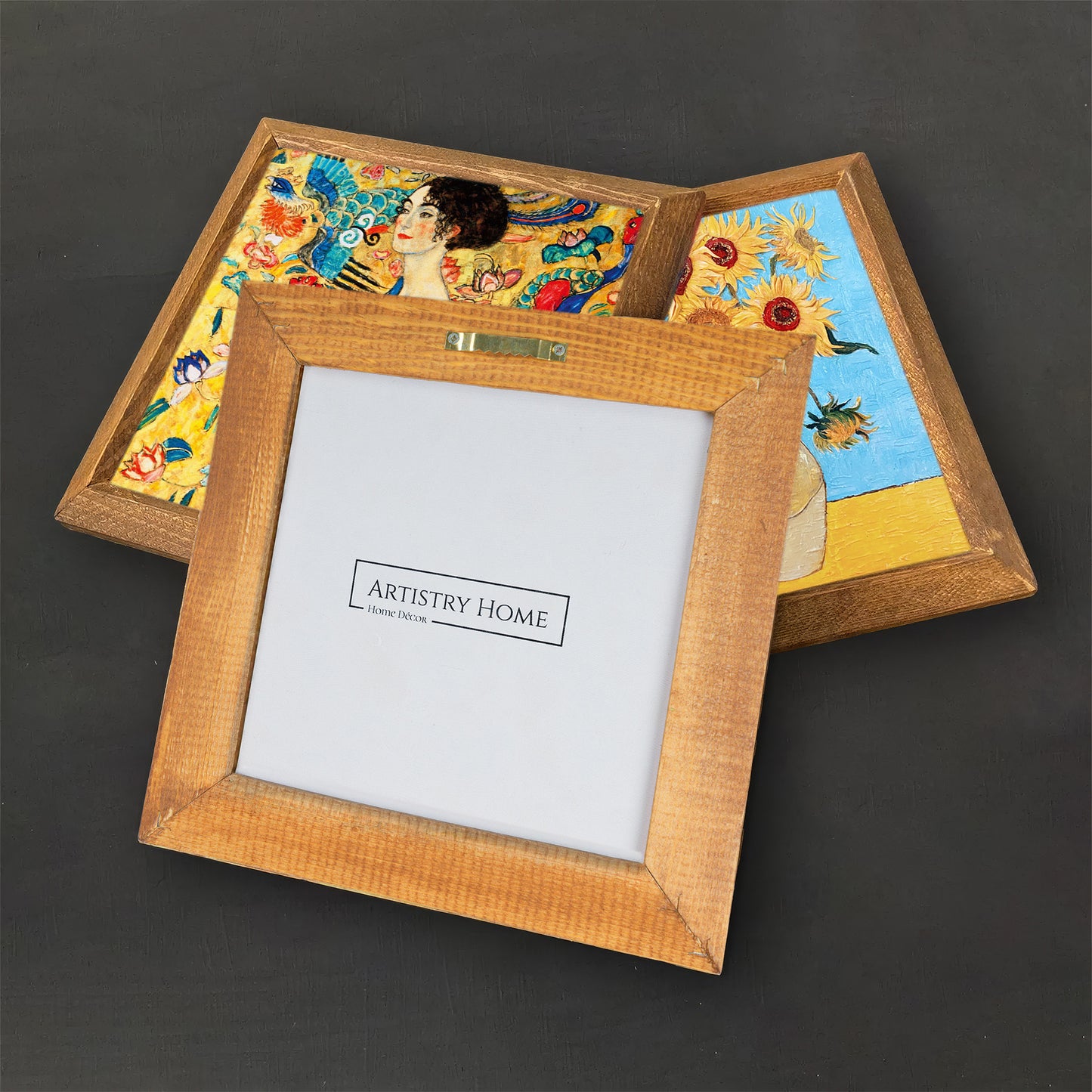 Purple & Orange Duo Stone Wall Art Set