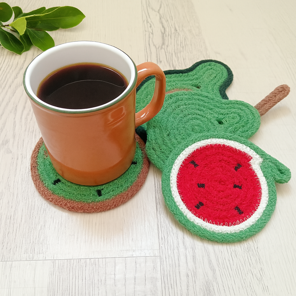 Fruit Bowl Rope Coaster Set