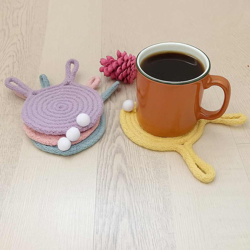 Pastel Rope Coaster Set