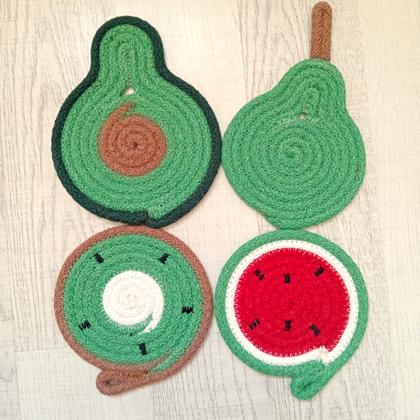 Fruit Bowl Rope Coaster Set