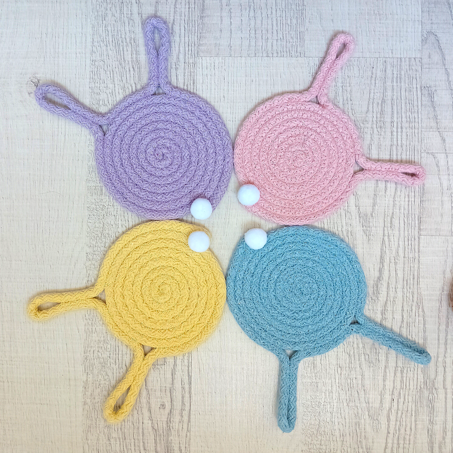 Pastel Rope Coaster Set