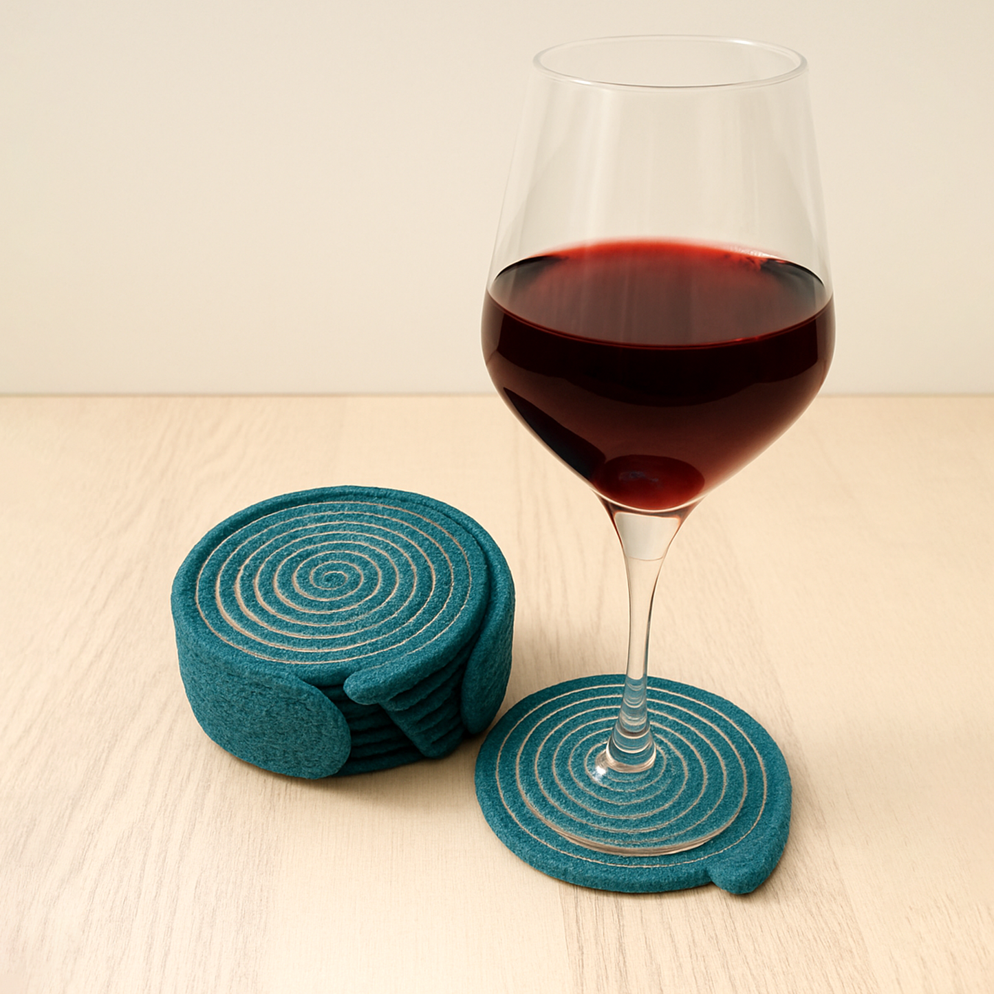 Teal Rope Coaster Set