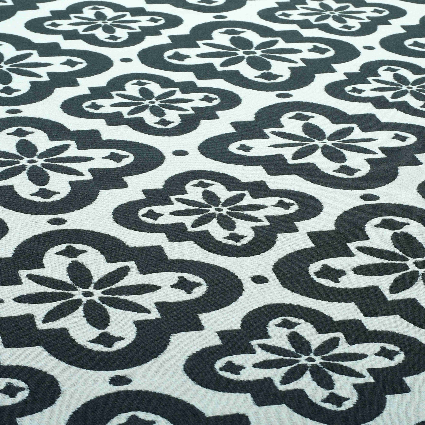 Arya Neo Black White Rug - Detail View | Artistry Home