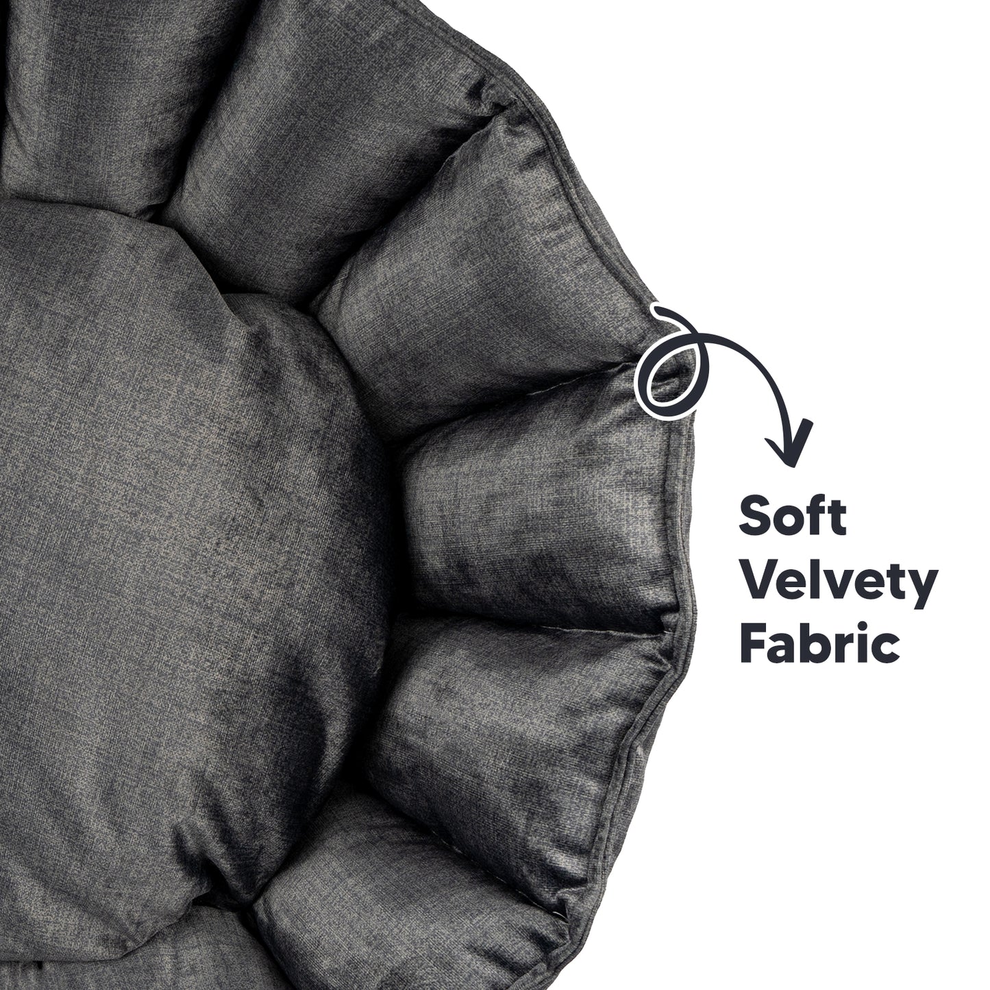 Oyster Pet Bed Anthracite