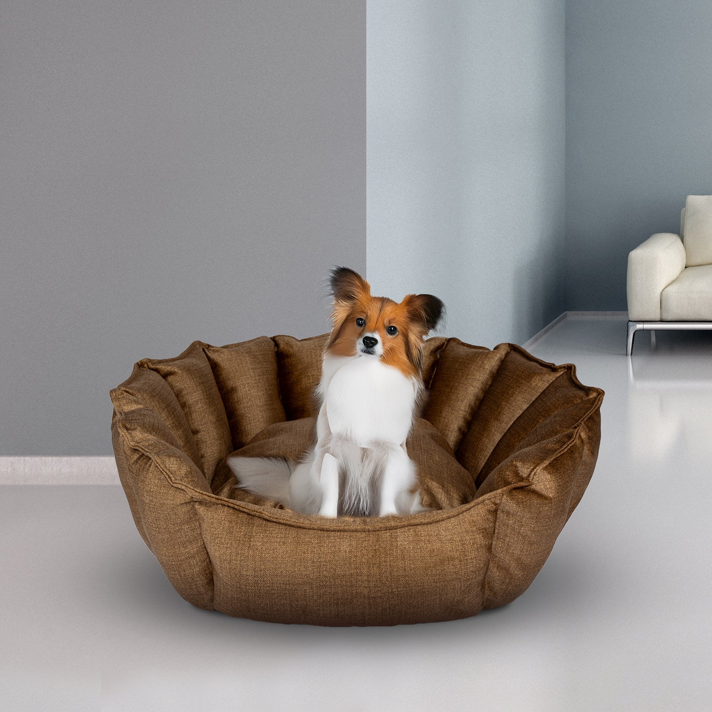 Oyster Pet Bed Bronze