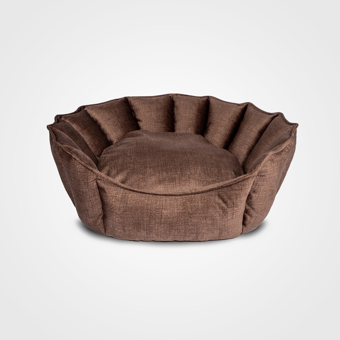 Oyster Pet Bed Brown