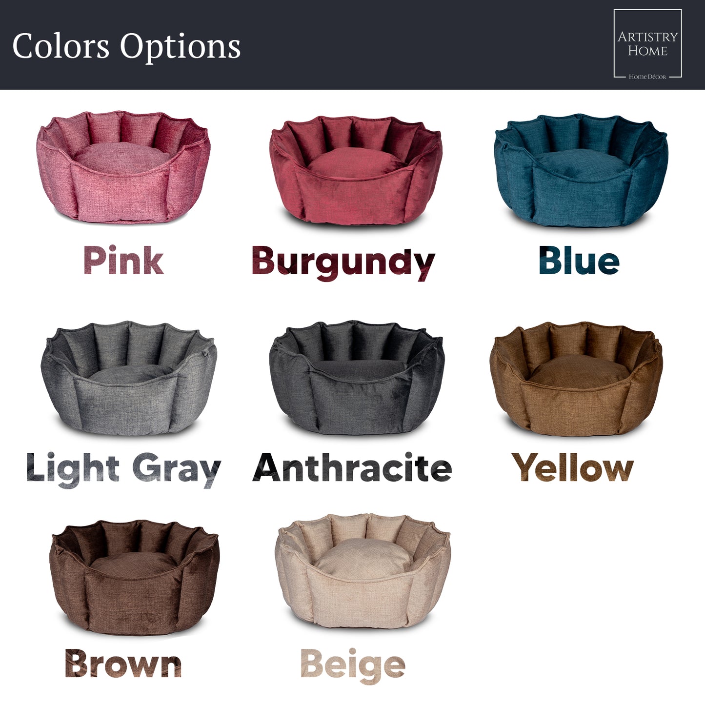 Oyster Pet Bed Pink