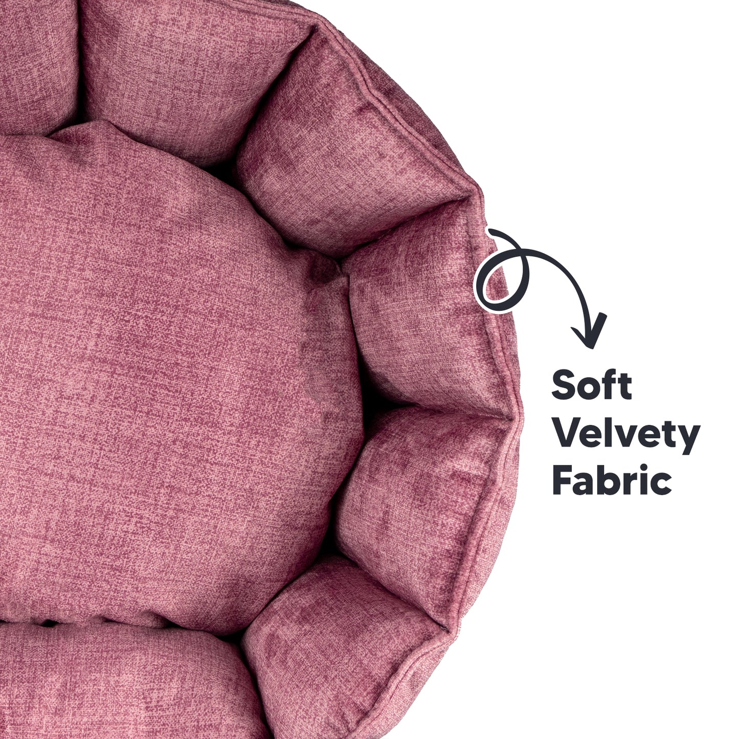 Oyster Pet Bed Pink