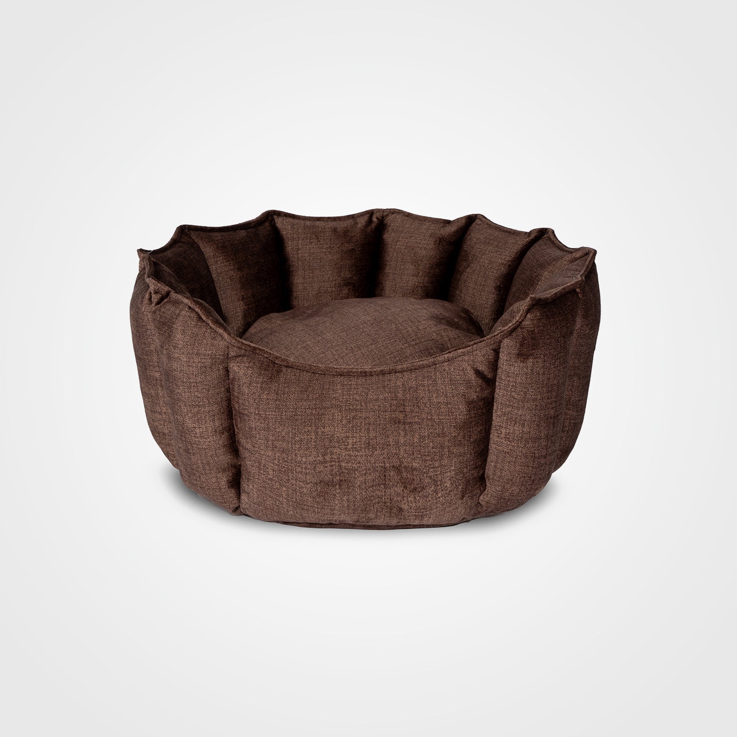Oyster Pet Bed Brown