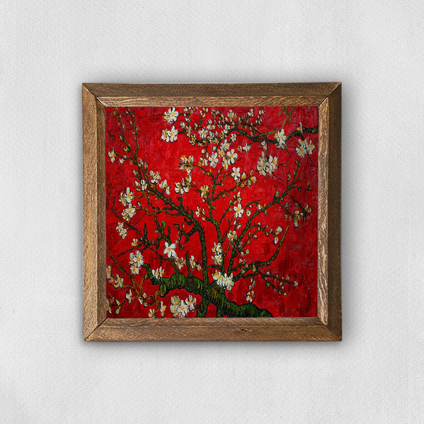Van Gogh Red Almond Blossoms Stone Wall Art | Artistry Home