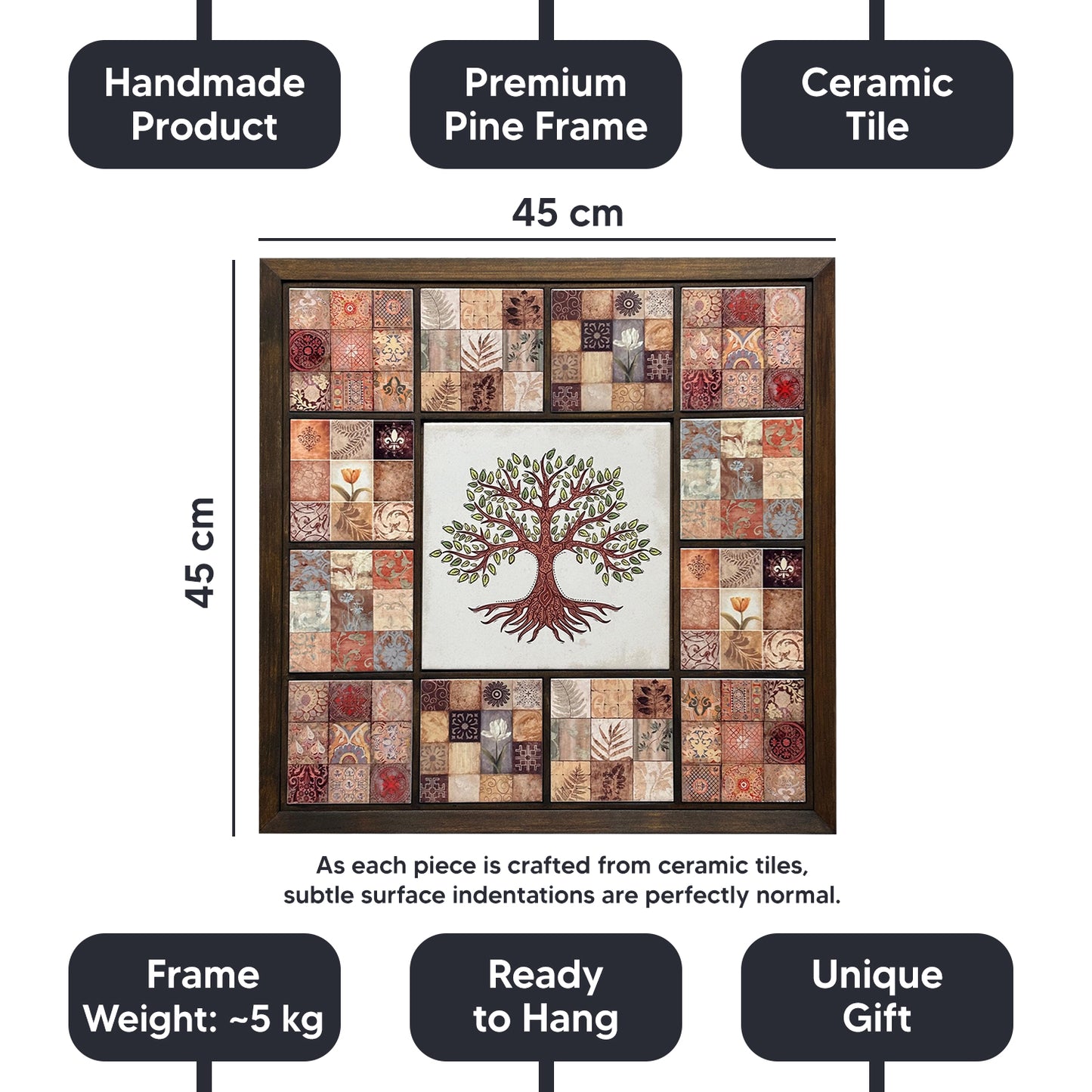 Terracotta Tree of Life Mosaic