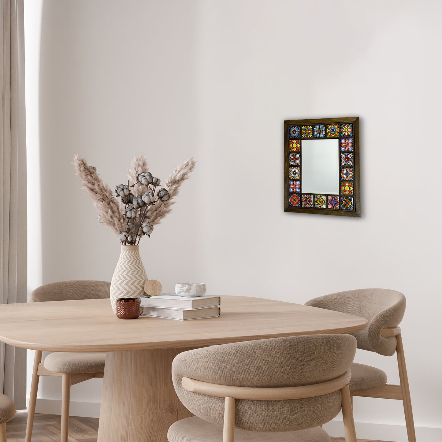 Colour Pop Mosaic Mirror 30 × 35 cm