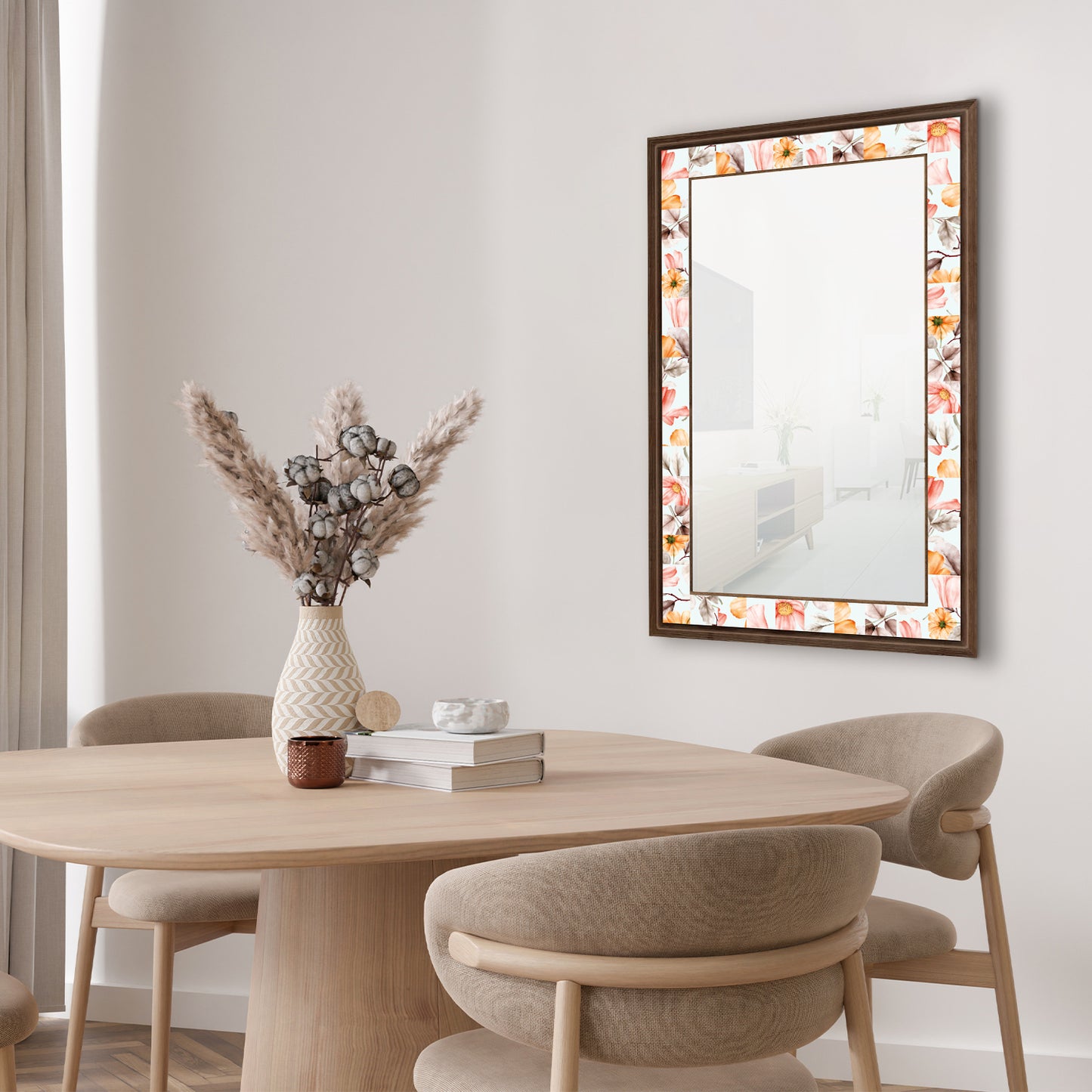 Floral Tempt Mirror with table | Artistry Home