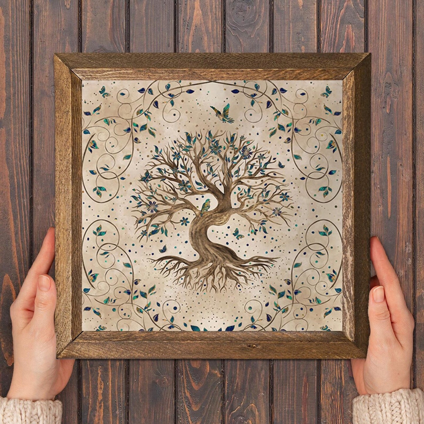 Tree Of Life Sand Stone Wall Art - Frame in Hand | Artistry Home