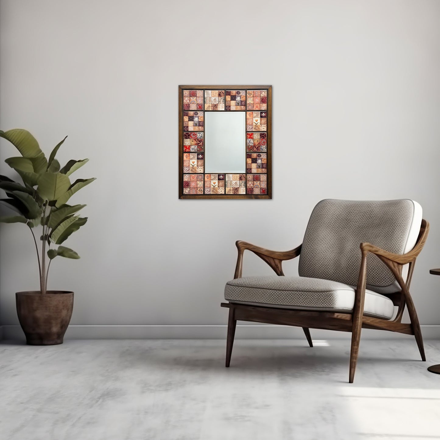 Anatolian Mosaic Mirror 45 × 55 cm