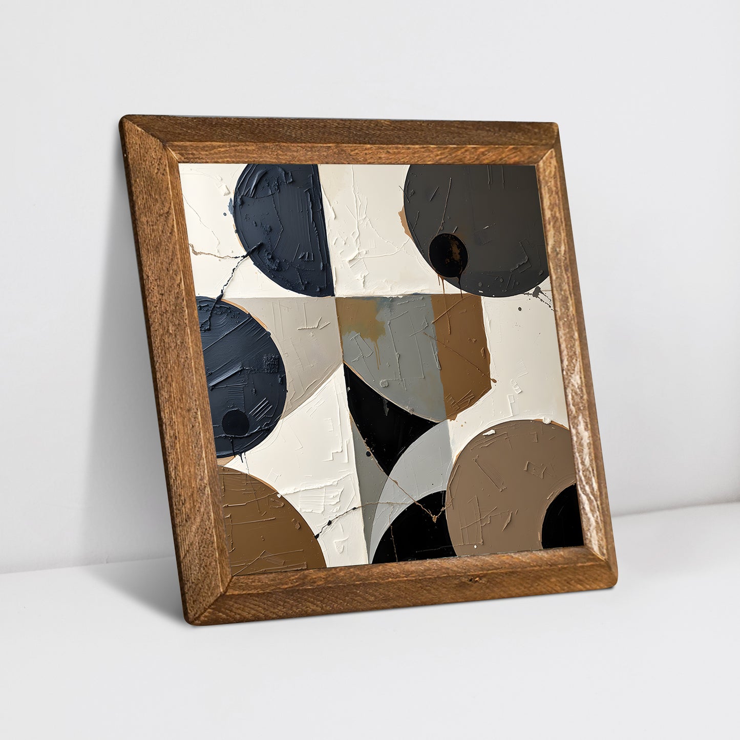 Geometric Shapes Trio Natural Stone Wall Art - Diagonal Angle | Artistry Home