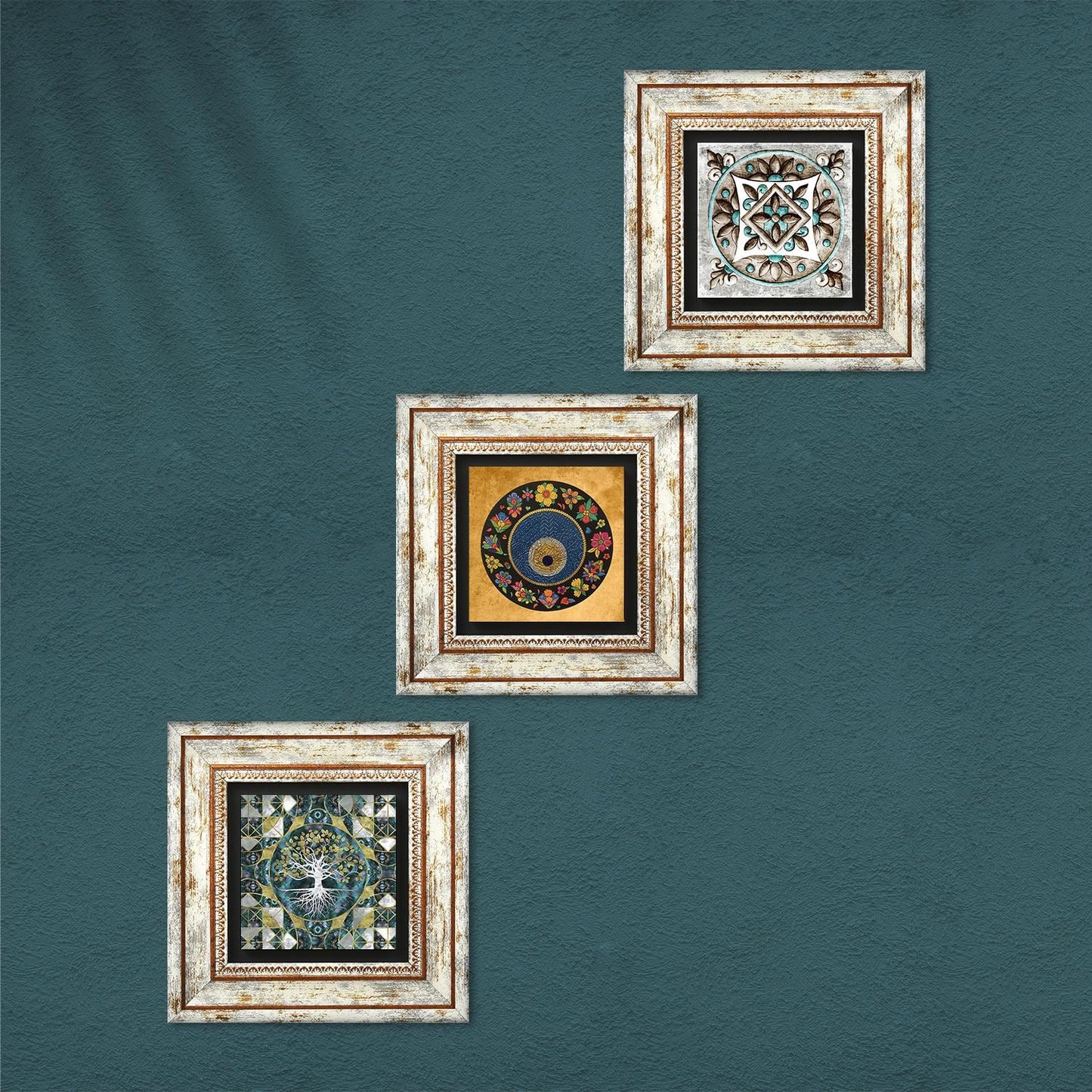 Nazar Trio Natural Stone Wall Art - Nazar | Artistry Home