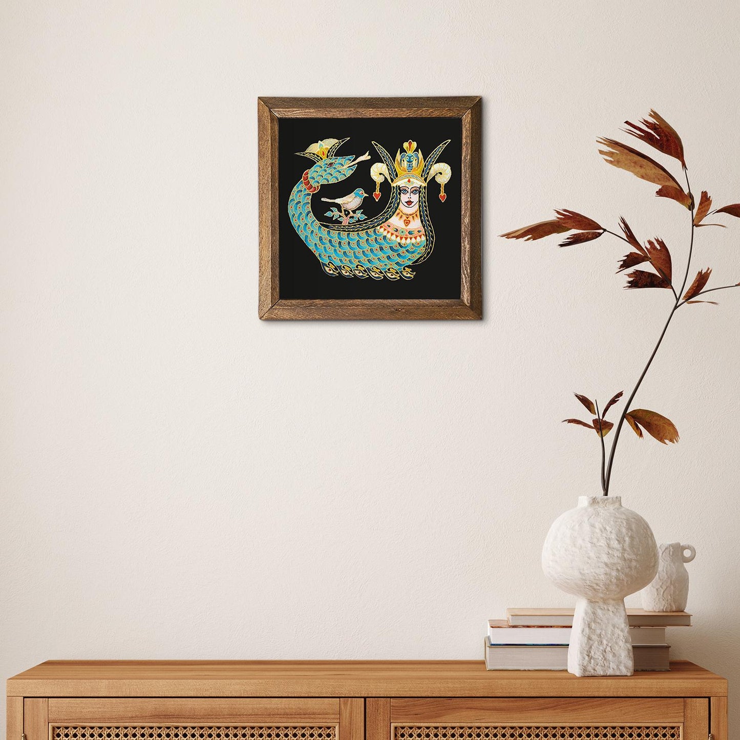 Lion Lizard Sahmeran Natural Stone Wall Art - Lion Lizard | Artistry Home