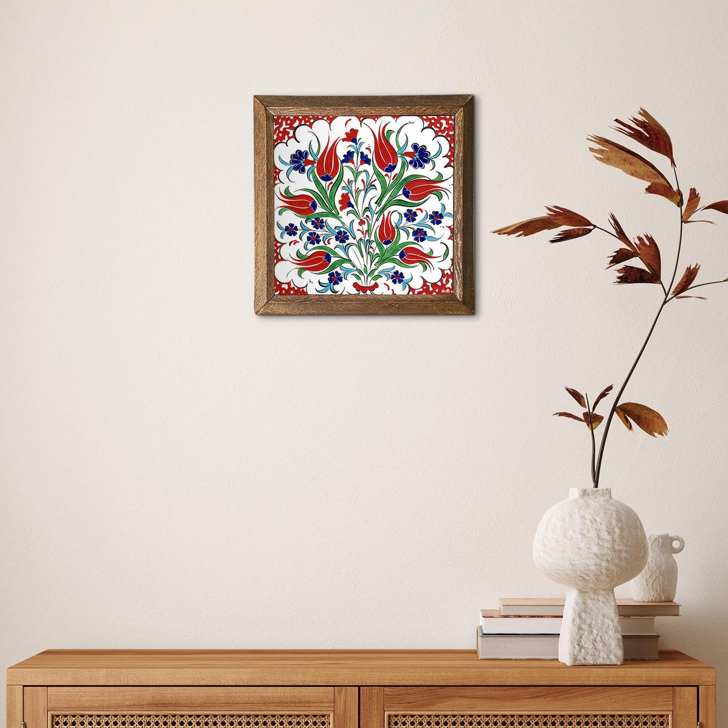 Tile Art Tulip Natural Stone Wall Art - Handmade | Artistry Home