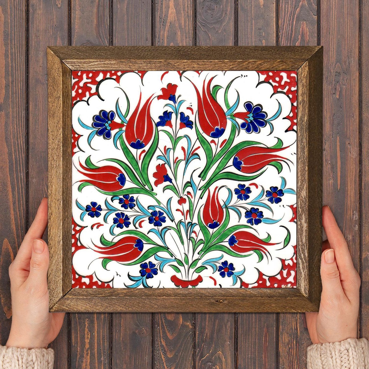 Tile Art Tulip Natural Stone Wall Art - Natural Stone | Artistry Home