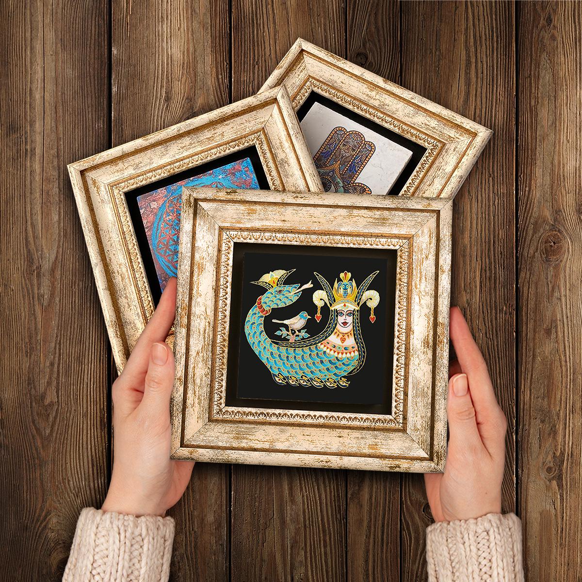 Spiritual Trio Natural Stone Wall Art - Nazar | Artistry Home