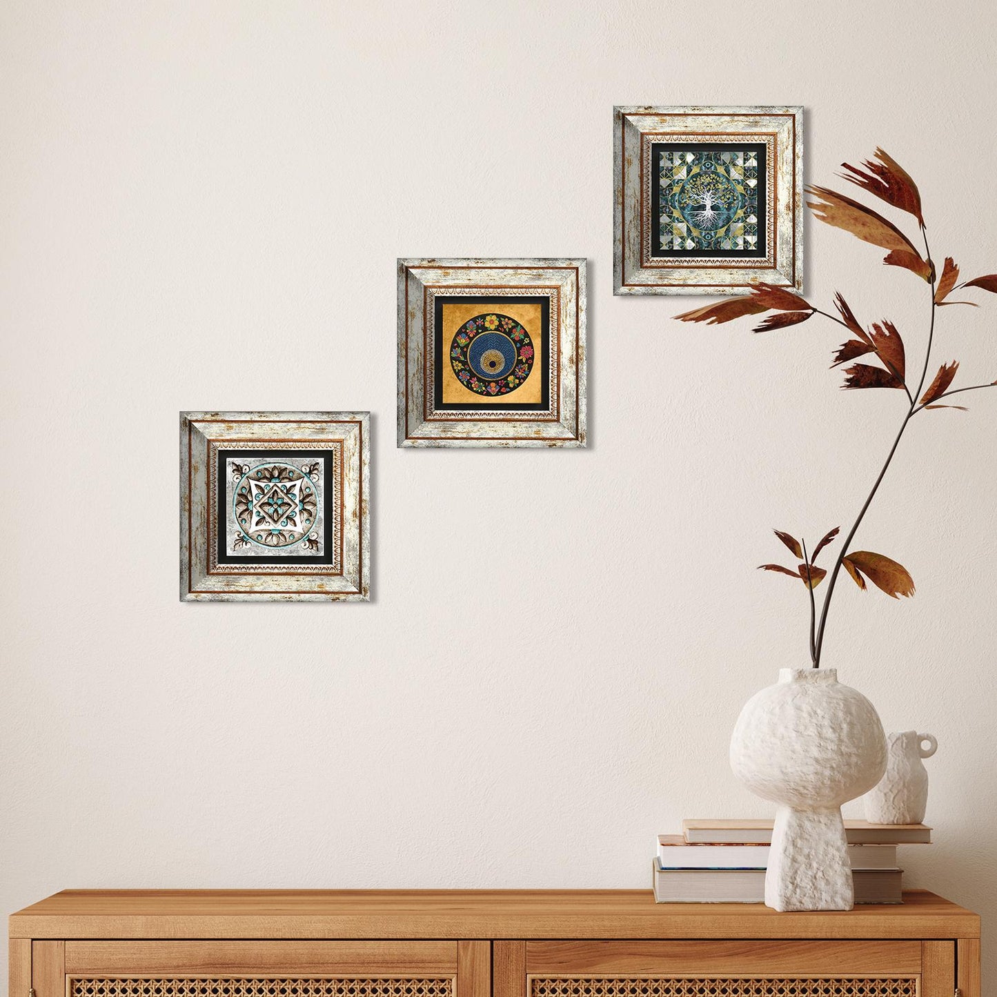 Nazar Trio Natural Stone Wall Art - Handmade | Artistry Home