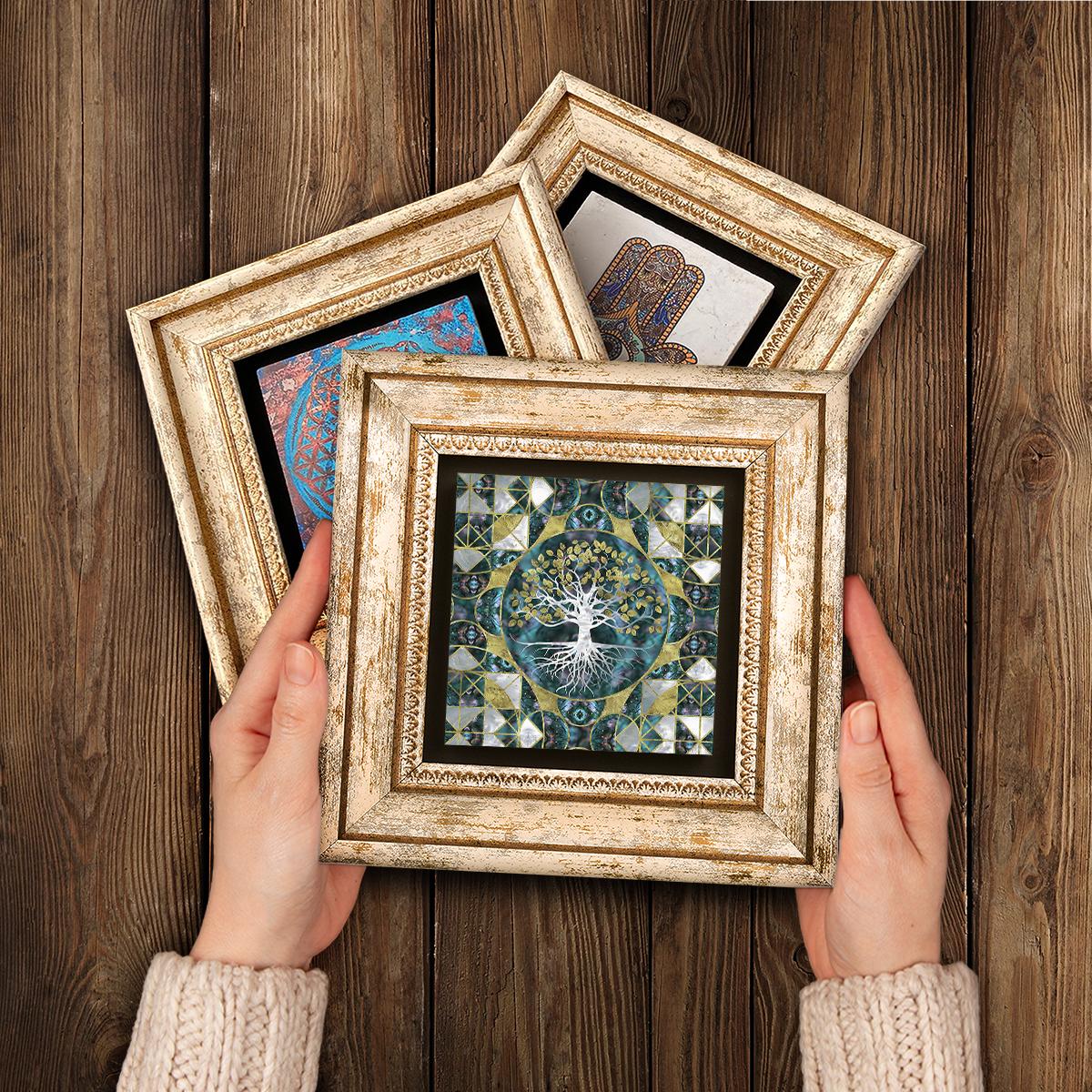 Nazar Trio Natural Stone Wall Art - Spiritual | Artistry Home