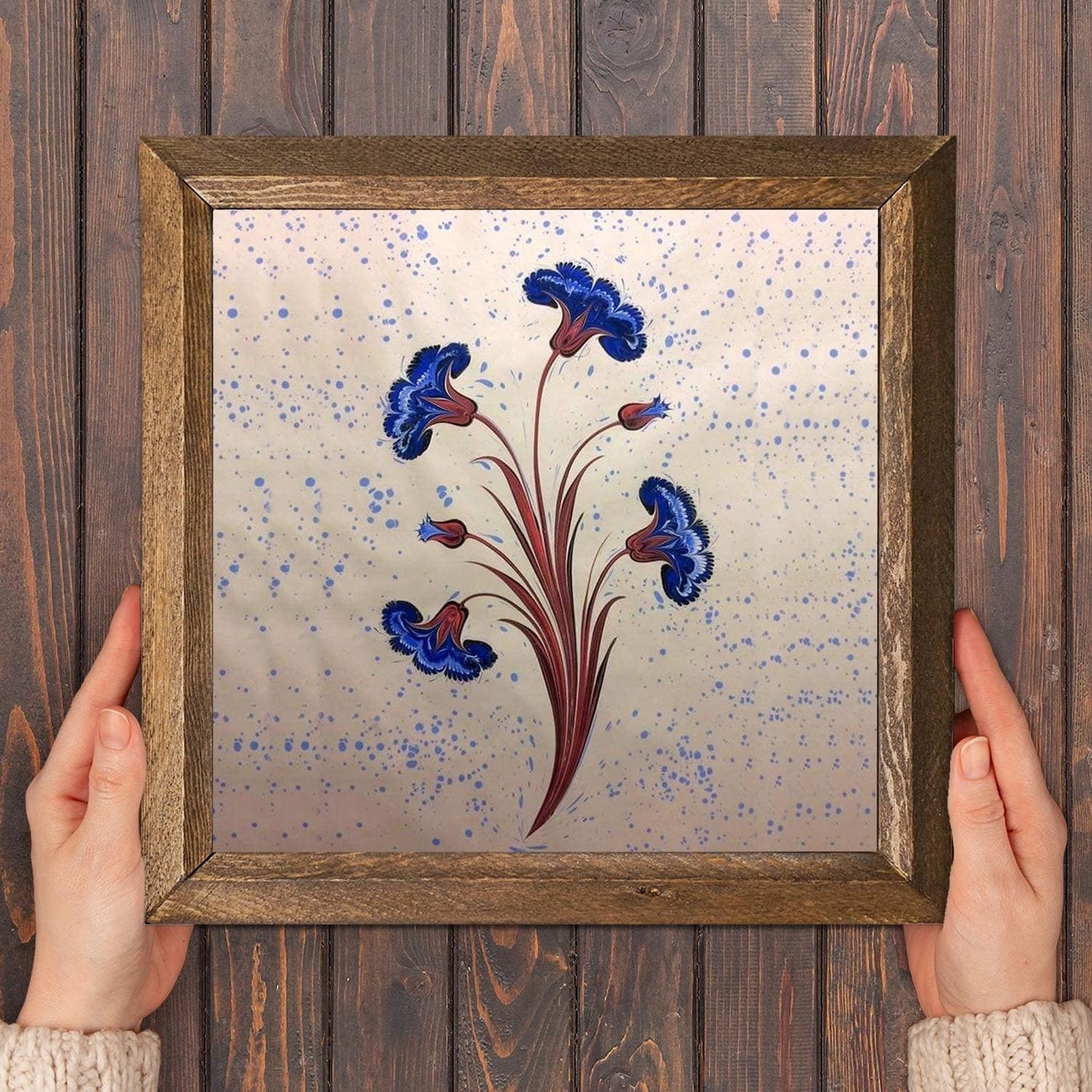 Marble Art Flower Natural Stone Wall Art - Natural | Artistry Home