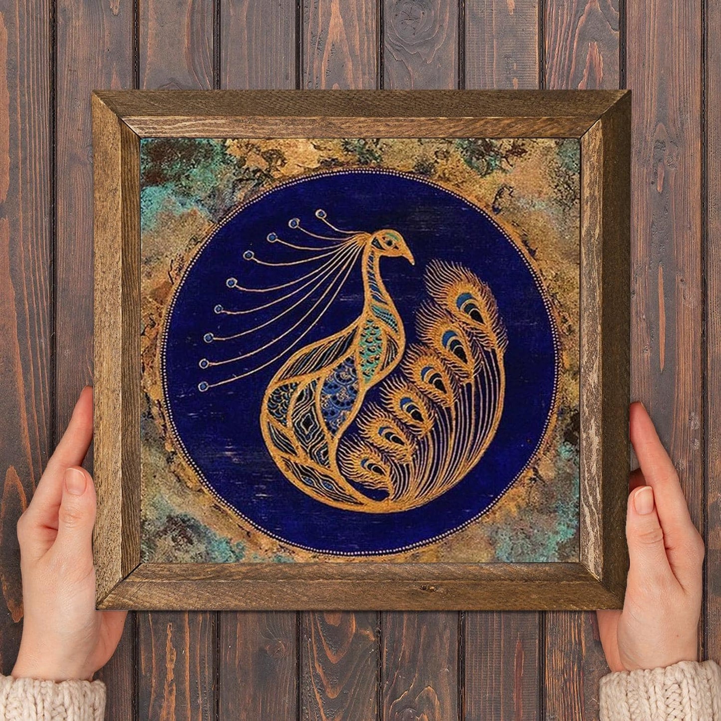 Peacock Natural Stone Wall Art - Natural Stone | Artistry Home