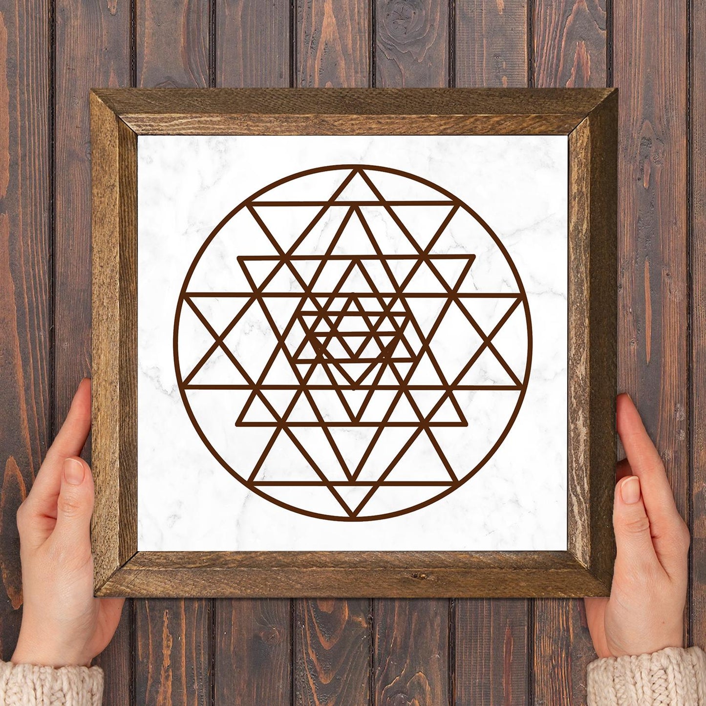 Sri Yantra Natural Stone Wall Art - Natural Stone | Artistry Home